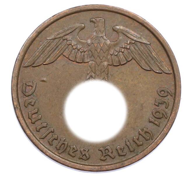 Монета 2 рейхспфеннига 1939 года D Германия (Артикул: K10-2396) — Фото №1