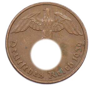 2 рейхспфеннига 1939 года G Германия — Фото №1