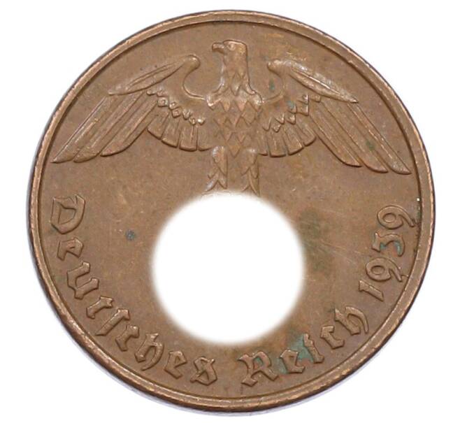 Монета 2 рейхспфеннига 1939 года G Германия (Артикул: K10-2397) — Фото №1