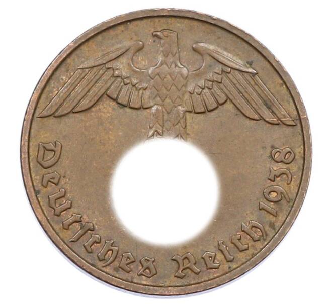 Монета 2 рейхспфеннига 1938 года D Германия (Артикул: K10-2399) — Фото №1
