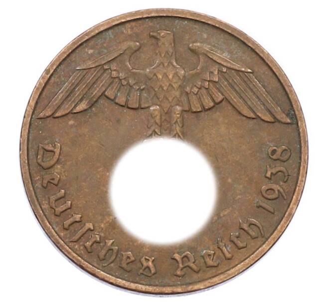 Монета 2 рейхспфеннига 1938 года D Германия (Артикул: K10-2401) — Фото №1