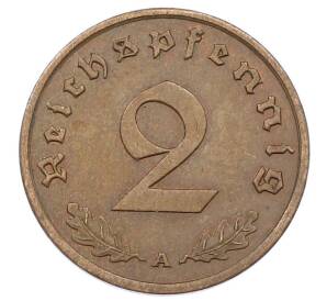 2 рейхспфеннига 1939 года A Германия — Фото №2