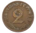 Монета 2 рейхспфеннига 1937 года D Германия (Артикул: K10-2404) — Фото №2