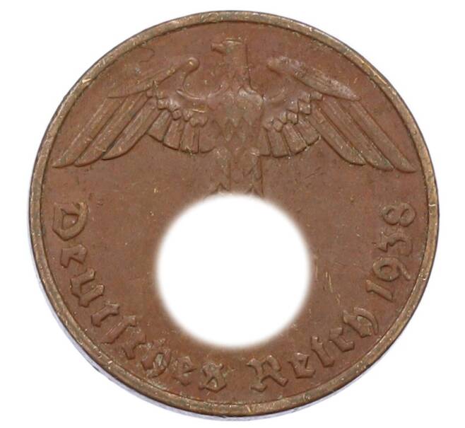 Монета 2 рейхспфеннига 1938 года G Германия (Артикул: K10-2405) — Фото №1