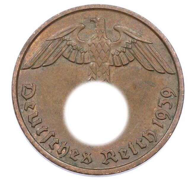 Монета 2 рейхспфеннига 1939 года J Германия (Артикул: K10-2407) — Фото №1