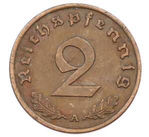 2 рейхспфеннига 1939 года A Германия — Фото №2
