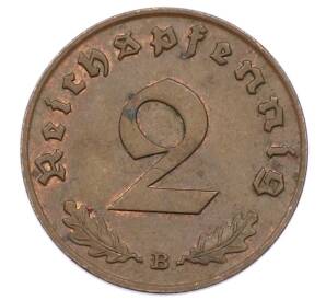 2 рейхспфеннига 1939 года B Германия — Фото №2