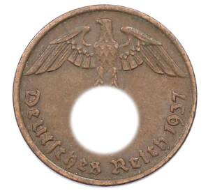 2 рейхспфеннига 1937 года D Германия — Фото №1