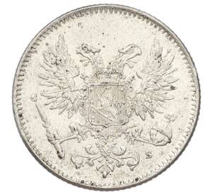 50 пенни 1917 года Русская Финляндия — Орел без корон (Временное правительство) — Фото №2