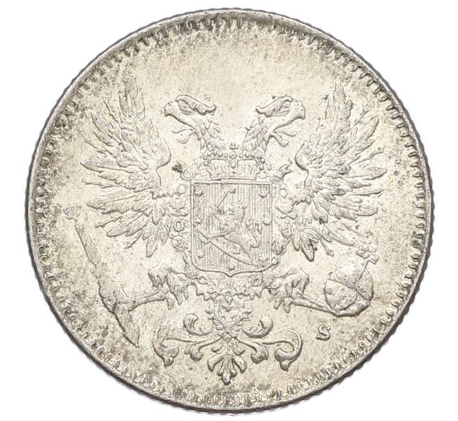 Монета 50 пенни 1917 года Русская Финляндия — Орел без корон (Временное правительство) (Артикул: K10-2562) — Фото №2