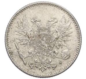 50 пенни 1917 года Русская Финляндия — Орел без корон (Временное правительство) — Фото №2