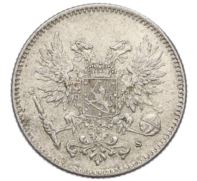 Монета 50 пенни 1917 года Русская Финляндия — Орел без корон (Временное правительство) (Артикул: K10-2564) — Фото №2