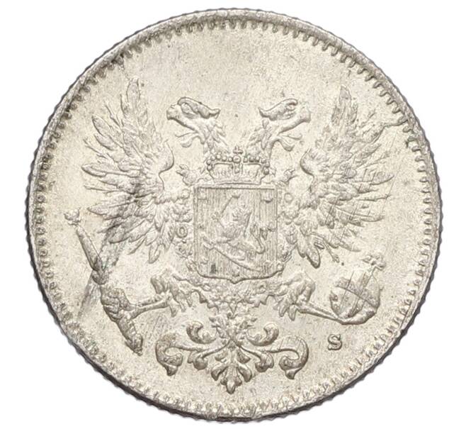 Монета 50 пенни 1917 года Русская Финляндия — Орел без корон (Временное правительство) (Артикул: K10-2569) — Фото №2