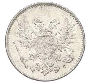 50 пенни 1917 года Русская Финляндия — Орел без корон (Временное правительство) — Фото №2