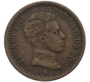 2 сентимо 1904 года Испания — Фото №1