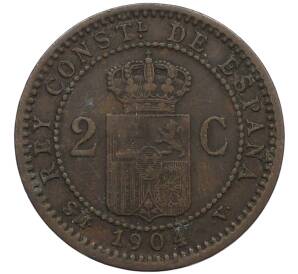 2 сентимо 1904 года Испания — Фото №2