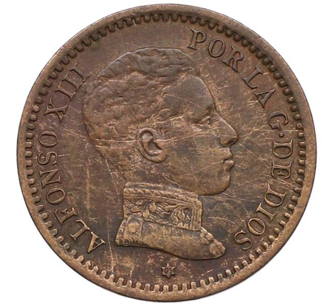 Монета 2 сентимо 1905 года Испания (Артикул: K10-2612) — Фото №1