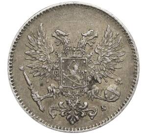 50 пенни 1917 года Русская Финляндия — Орел без корон (Временное правительство) — Фото №2