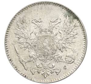 50 пенни 1917 года Русская Финляндия — Орел без корон (Временное правительство) — Фото №2