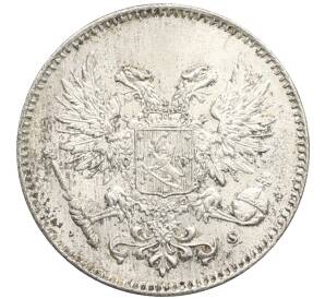 50 пенни 1917 года Русская Финляндия — Орел без корон (Временное правительство) — Фото №2