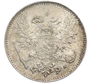 50 пенни 1917 года Русская Финляндия — Орел без корон (Временное правительство) — Фото №2