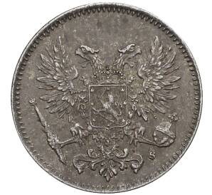 50 пенни 1917 года Русская Финляндия — Орел без корон (Временное правительство) — Фото №2