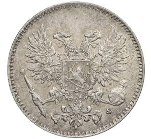 50 пенни 1917 года Русская Финляндия — Орел без корон (Временное правительство) — Фото №2