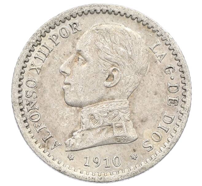 Монета 50 сентимо 1910 года Испания (Артикул: K10-2659) — Фото №1