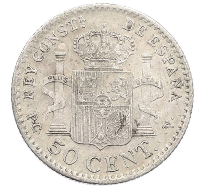 Монета 50 сентимо 1910 года Испания (Артикул: K10-2659) — Фото №2