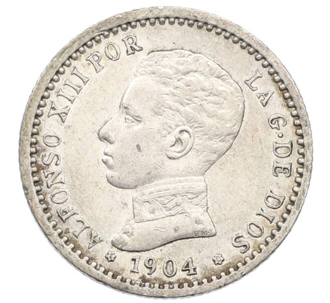 Монета 50 сентимо 1904 года Испания (Артикул: K10-2662) — Фото №1