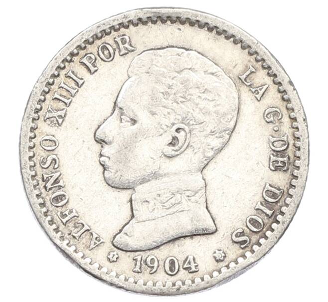 Монета 50 сентимо 1904 года Испания (Артикул: K10-2666) — Фото №1