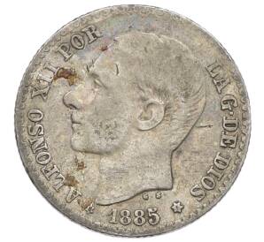 50 сентимо 1885 года Испания — Фото №1