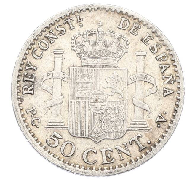 Монета 50 сентимо 1910 года Испания (Артикул: K10-2672) — Фото №2