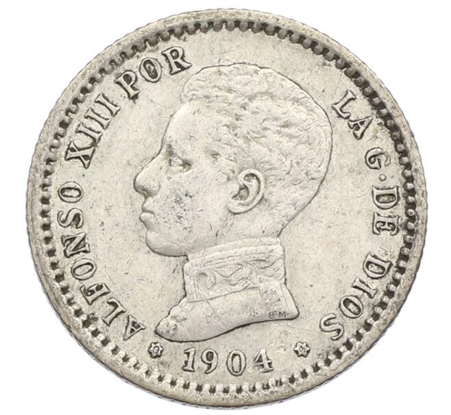 Монета 50 сентимо 1904 года Испания (Артикул: K10-2679) — Фото №1