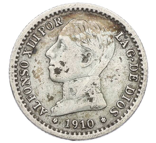 Монета 50 сентимо 1910 года Испания (Артикул: K10-2684) — Фото №1