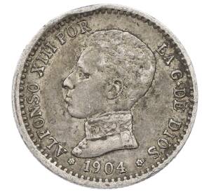 50 сентимо 1904 года Испания — Фото №1