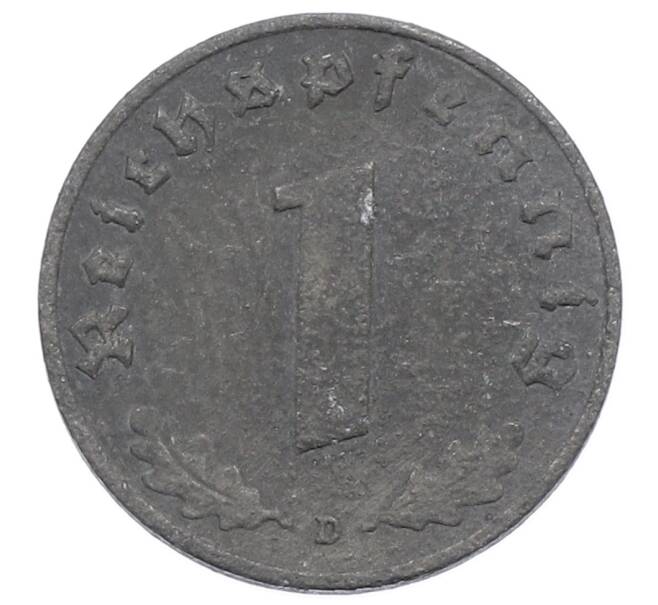 Монета 1 рейхспфенниг 1942 года D Германия (Артикул: K10-2698) — Фото №2
