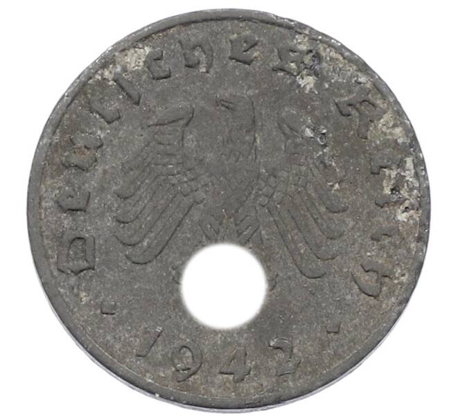 Монета 1 рейхспфенниг 1942 года J Германия (Артикул: K10-2706) — Фото №1