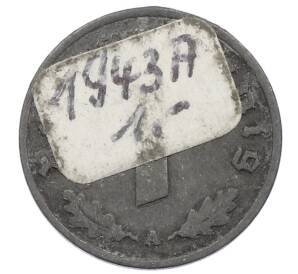 1 рейхспфенниг 1943 года A Германия