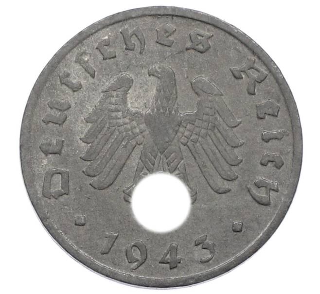 Монета 1 рейхспфенниг 1943 года A Германия (Артикул: K10-2716) — Фото №1