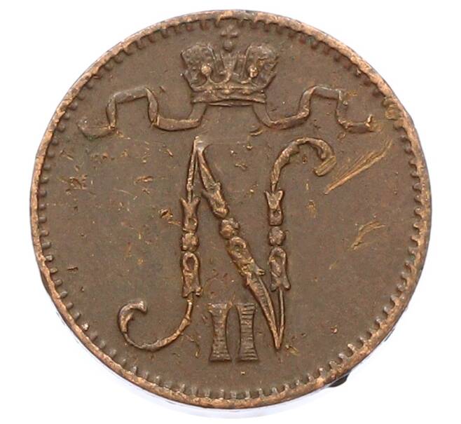 Монета 1 пенни 1915 года Русская Финляндия (Артикул: K10-2939) — Фото №2