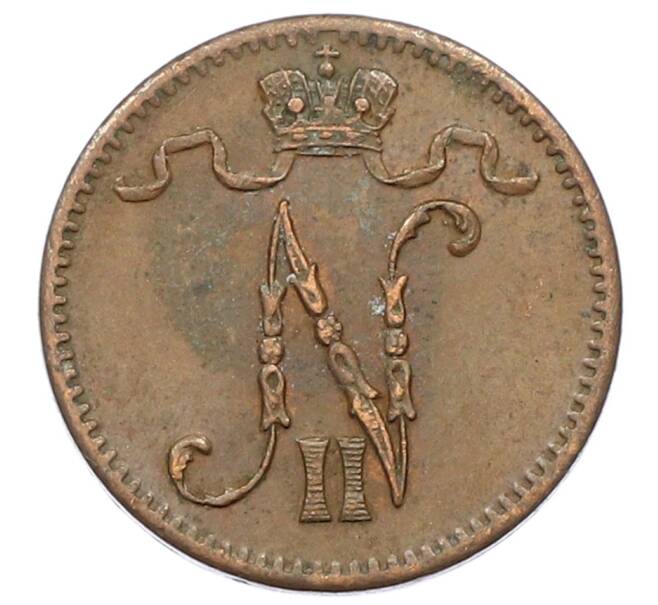 Монета 1 пенни 1915 года Русская Финляндия (Артикул: K10-2940) — Фото №2