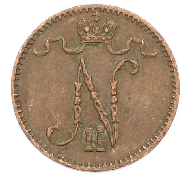 Монета 1 пенни 1914 года Русская Финляндия (Артикул: K10-2942) — Фото №2