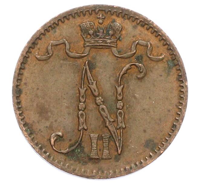 Монета 1 пенни 1913 года Русская Финляндия (Артикул: K10-2943) — Фото №2