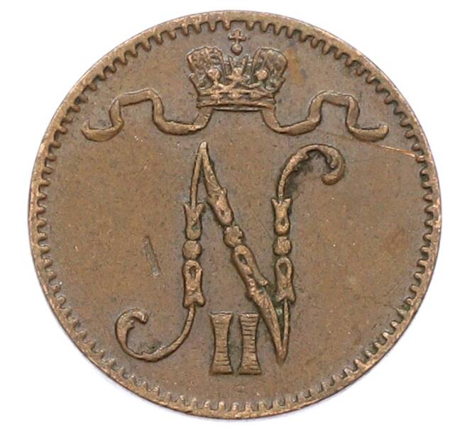 Монета 1 пенни 1911 года Русская Финляндия (Артикул: K10-2944) — Фото №2