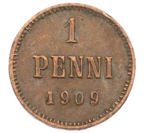 1 пенни 1909 года Русская Финляндия — Фото №1