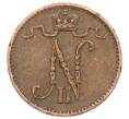Монета 1 пенни 1909 года Русская Финляндия (Артикул: K10-2945) — Фото №2