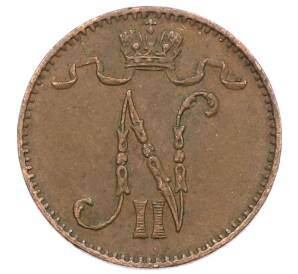 1 пенни 1908 года Русская Финляндия — Фото №2