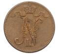 Монета 1 пенни 1916 года Русская Финляндия (Артикул: K10-2948) — Фото №2