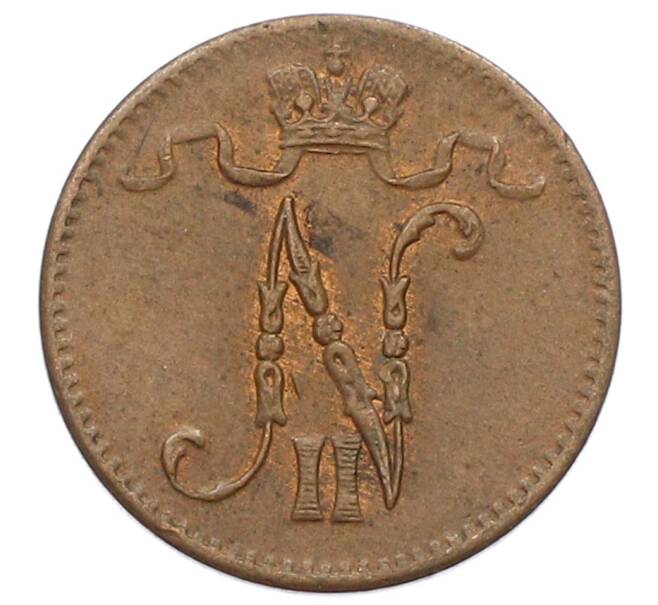 Монета 1 пенни 1916 года Русская Финляндия (Артикул: K10-2948) — Фото №2